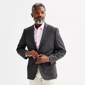 Мужская кв. 9 Premier Flex Slim-Fit Essential Спортивная куртка Apt. 9, цвет Gray Windowpane