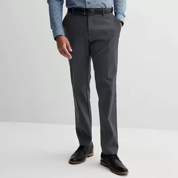 Мужская кв. 9 Узкие эластичные классические брюки Apt. 9, цвет Charcoal