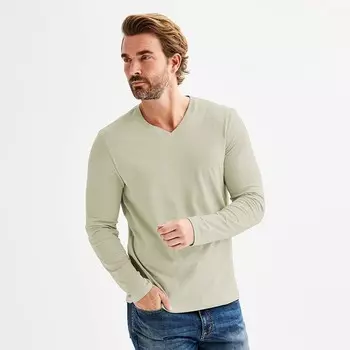 Мужская кв. Футболка 9 Premier Flex с V-образным вырезом Apt. 9, цвет Amara Beige