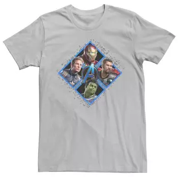 Мужская квадратная футболка Marvel Avengers Endgame Team Licensed Character