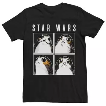 Мужская квадратная футболка Porgs Star Wars Licensed Character