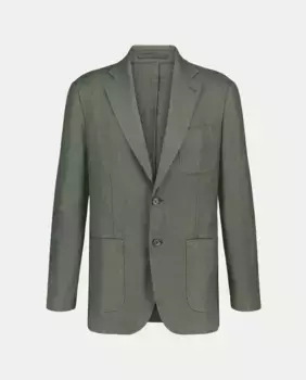 Мужская льняная куртка с узором «в ёлочку» Lloyd's, зеленый