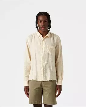 Мужская льняная рубашка свободного кроя бежевого цвета Edmmond Studios, бежевый
