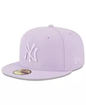 Мужская лавандовая кепка New York Yankees 2023 Spring Color Basic 59FIFTY приталенная шляпа New Era