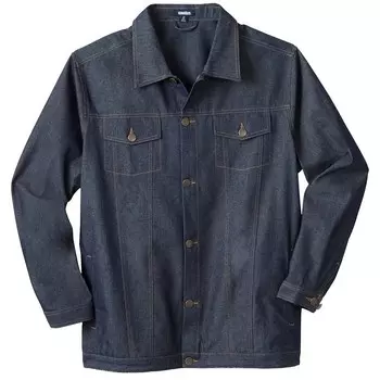 Мужская легкая джинсовая куртка Liberty Blues By Kingsize, большая и высокая, комфортная, цвет Rigid Wash