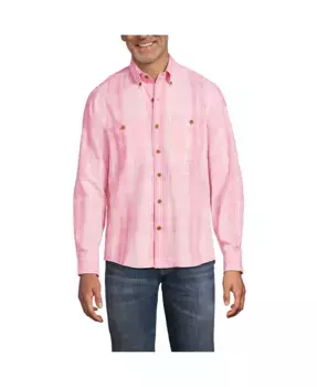 Мужская легкая фланелевая рубашка Coastal Lands' End, розовый