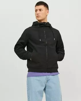Мужская легкая куртка из софтшелла Jack & Jones, черный