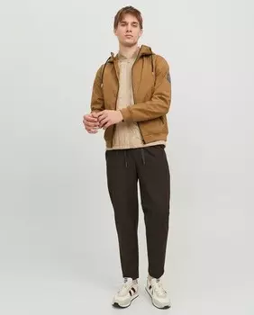 Мужская легкая куртка из софтшелла Jack & Jones, коричневый