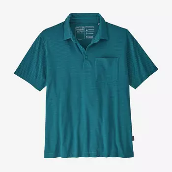 Мужская легкая рубашка-поло из хлопка Patagonia, синий