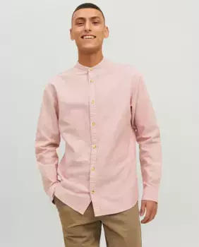 Мужская легкая рубашка с длинными рукавами Jack & Jones, розовый