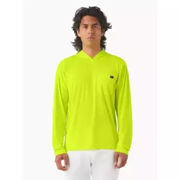 Мужская легкая рубашка с капюшоном от солнца Dickies, цвет neon yellow