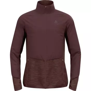 Мужская легкая теплая гибридная куртка для бега для бега Odlo, красный