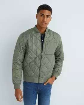 Мужская легкая утепленная куртка Jack & Jones, темно-зеленый