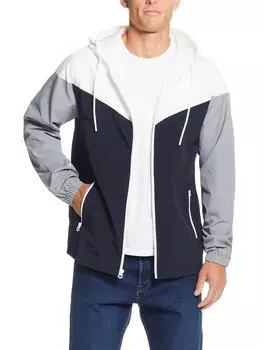 Мужская легкая ветровка с цветными блоками Weatherproof Vintage, цвет Sharkskin Combo