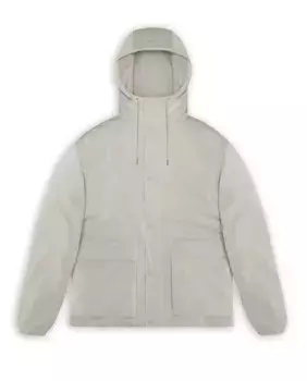 Мужская легкая водонепроницаемая ватник с передними карманами Lohja Утепленная куртка-карго Rains, светло-серый