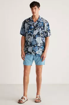 Мужская летняя рубашка из струящейся ткани Tiril с рисунком Paros GRIMELANGE, разноцветный