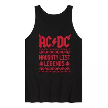 Мужская майка AC/DC Naughty List Legends Licensed Character
