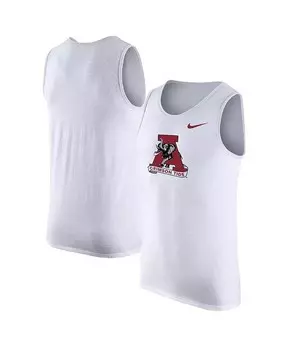 Мужская майка Alabama Crimson Tide с логотипом в винтажном стиле Nike, белый