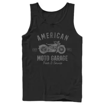 Мужская майка American Moto Garage Parts & Service Licensed Character, черный