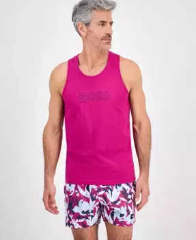 Мужская майка Beach Logo Hugo Boss, розовый