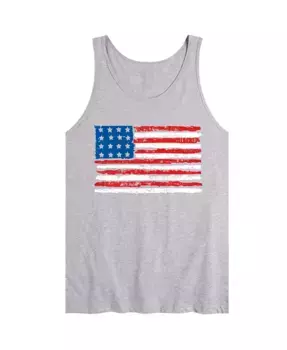 Мужская майка без рукавов с американским флагом AIRWAVES, серый