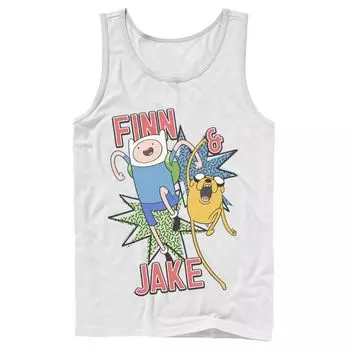 Мужская майка Cartoon Network Adventure Time Finn & Jake Kapows Licensed Character