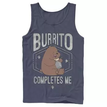 Мужская майка Cartoon Network We Bare Bears Burrito Completes Me Licensed Character