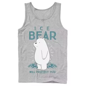 Мужская майка Cartoon Network We Bare Bears Ice Bear Will Protect You Licensed Character