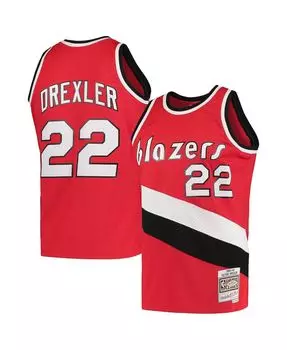 Мужская майка Clyde Drexler Red Portland Trail Blazers Hardwood Classics 1983-84 Swingman Mitchell & Ness