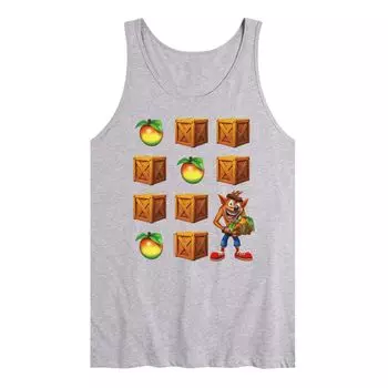 Мужская майка Crash Bandicoot Crate Grid Licensed Character