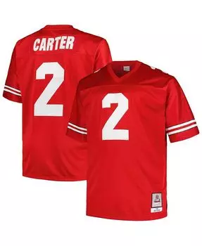Мужская майка Cris Carter Scarlet Ohio State Buckeyes Big and Tall Legacy Mitchell & Ness, красный