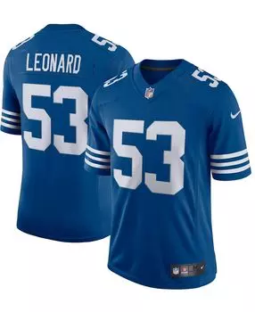 Мужская майка Darius Leonard Royal Indianapolis Colts Alternate Vapor Limited Nike
