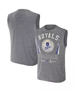 Мужская майка Darius Rucker Collection от Charcoal Kansas City Royals Muscle Tank Top Fanatics, серый