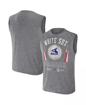 Мужская майка Darius Rucker Collection от Charcoal Chicago White Sox Muscle Tank Top Fanatics, серый