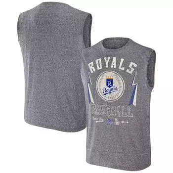 Мужская майка Darius Rucker Collection от Fanatics Charcoal Kansas City Royals Muscle Tank Top
