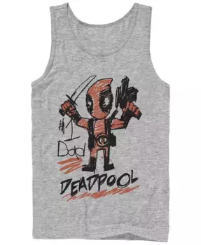 Мужская майка Deadpool Dad Fifth Sun, серый