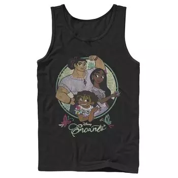 Мужская майка Disney Encanto Sister Trio Circle Portrait Licensed Character
