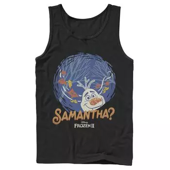Мужская майка Disney Frozen 2 Olaf Samantha Circle Portrait Licensed Character