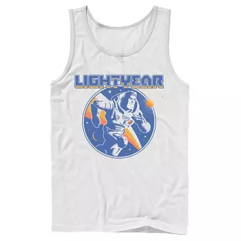 Мужская майка Disney/Pixar Lightyear Running At Space And Stars Licensed Character, белый