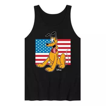 Мужская майка Disney's Pluto с флагом США Licensed Character