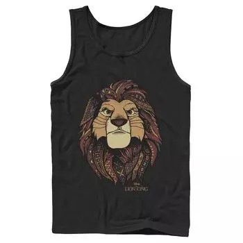 Мужская майка Disney The Lion King Noble Simba с геометрическим наполнением Licensed Character