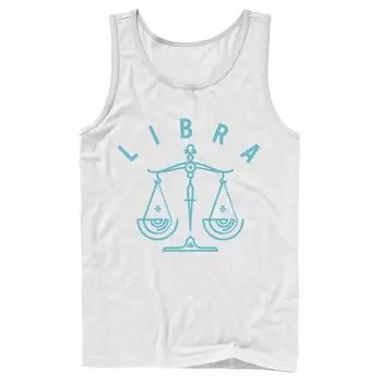 Мужская майка для эскизов Libra Scale с белыми чернилами Licensed Character