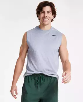 Мужская майка для фитнеса Legend Dri-FIT без рукавов Nike, серый