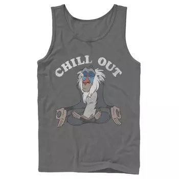 Мужская майка для медитации Disney King Lion King Rafiki Chill Out Licensed Character