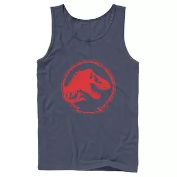 Мужская майка для монет Jurassic World с красным логотипом и монетами Licensed Character