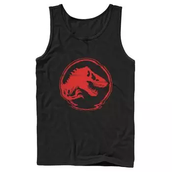 Мужская майка для монет Jurassic World с красным логотипом и монетами Licensed Character