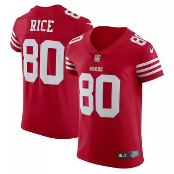 Мужская майка для пенсионеров Jerry Rice Scarlet San Francisco 49ers Vapor Elite Nike