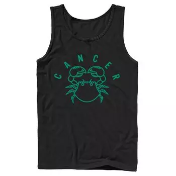 Мужская майка для рисования с зелеными чернилами Cancer Crab Licensed Character