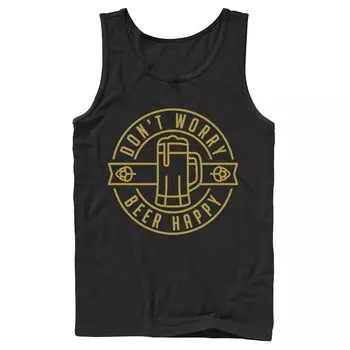 Мужская майка Don't Worry Beer Happy Circle Licensed Character