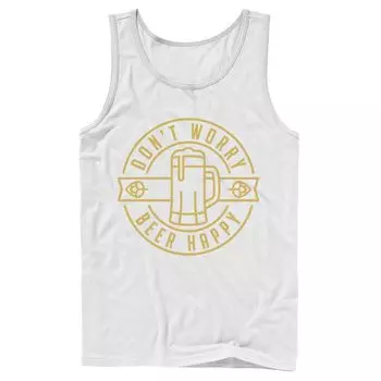 Мужская майка Don't Worry Beer Happy Circle Licensed Character
